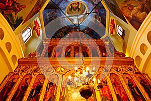 St. Basil`s Cathedral on Red Square in Moscow.