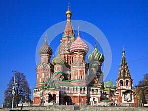 St. Basil's Cathedral on Red square, Moscow