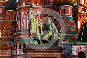 St basil`s Cathedral at Red Square in Moscow