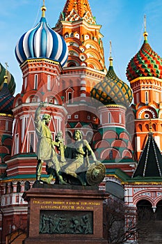 St basil`s Cathedral at Red Square in Moscow