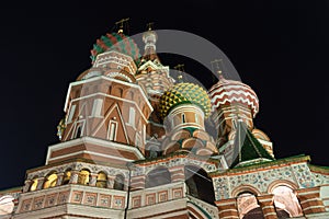 St Basil`s cathedral on Red Square, Moscow, Russia