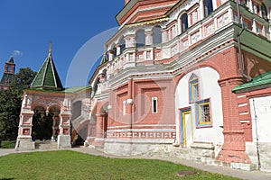 St. Basil`s cathedral on Red Square in Moscow, Russia