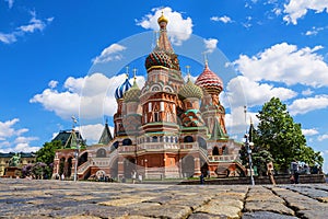 St. Basil's Cathedral on Red Square in Moscow, Russia