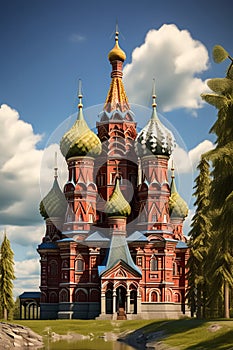 St. Basil\'s Cathedral in Russia