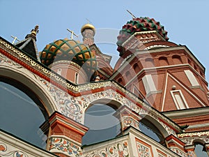St. Basils Cathedral cupolas - Moscow Red square