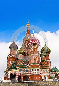St Basils Cathedral in Red Square, Moscow.