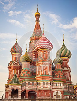 St Basils cathedral on Red Square in Moscow photo