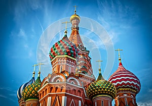 St Basils cathedral on Red Square in Moscow. photo