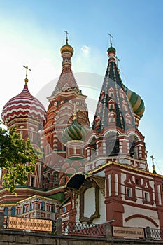 St. Basils cathedral on Red Square in Moscow