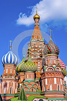 St. Basils cathedral on Red Square in Moscow