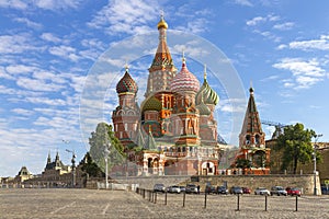 St. Basils Cathedral on Red square in Moscow, Russia