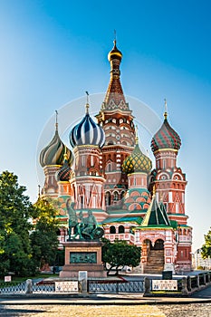 St. Basils cathedral on Red Square in Moscow, Russia