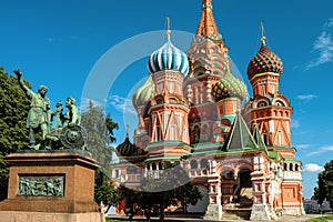 St Basilâ€™s Cathedral on Red Square, Moscow, Russia