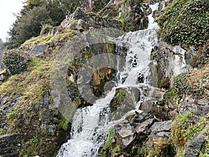 St. Beatus Waterfall or Waterfalls and cascades under the St. Beatus cave (Wasserfall bei den St. Beatus Hoehlen)