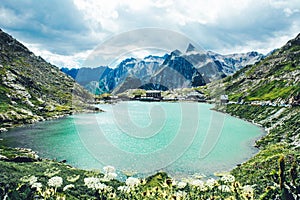 St Bernard pass and St Bernard abbeys, Switzerland.