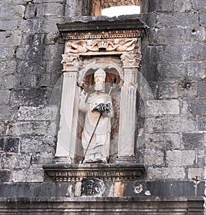 St. Blaise statue - Dubrovink