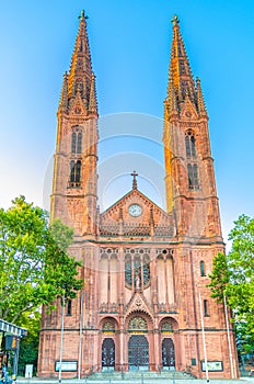 St. Bonifatius Roman Catholic parish church Gothic style building in Wiesbaden