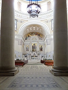 St. Borromeo Church, Vienna, main altar, view from entrance