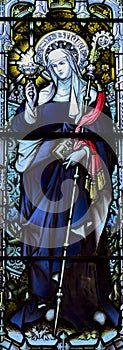 St.Bridget in stained glass