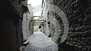 St. Catherine Passage - little walkway in the old city Tallinn, Estonia