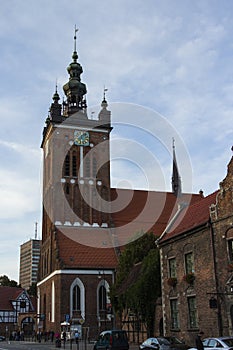 St Catherine`s Church is the oldest church in Gdask, Poland