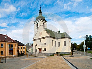 St Catherine`s church in Volary, Sumava Mountains, Czech Republic