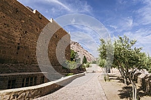 St. Catherine\'s Monastery, located in desert of the Sinai Peninsula in Egypt at the foot of Mount Moses