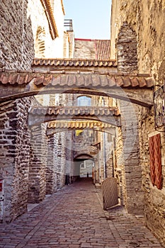 St Catherine`s Passage n the old town of Tallinn, Estonia