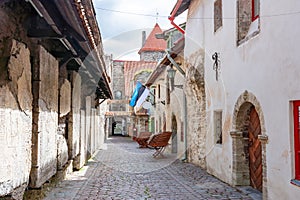 St. Catherine`s Passage in old town, Tallinn, Estonia