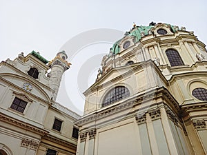 The St. Charles Borromeo church in Vienna, Austria