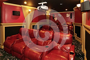 ST. CHARLES, UNITED STATES - Dec 22, 2008: Interior Theatre room