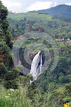 St Clair Falls is the widest waterfall in Sri Lanka