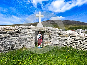 St. Colman`s Holy Well, Slievemore, Achill Island