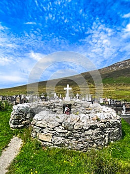 St. Colman`s Holy Well, Slievemore, Achill Island