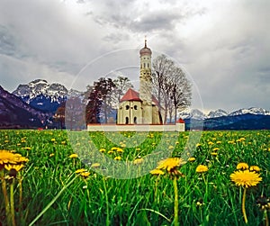 St. Coloman Church in Bavaria, Germany photo