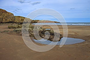 St Cyrus Beach. Aberdeenshire, Scotland, UK