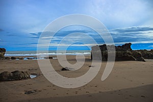 St Cyrus Beach. Aberdeenshire, Scotland, UK