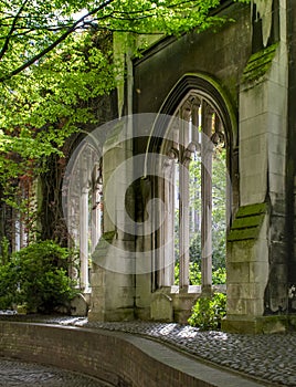 St. Dunstan in the East Church Garden and Ruins. London. UK photo