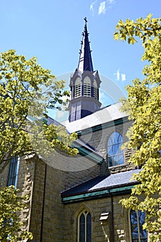 St. Dunstan\'s Basilica Cathedral spire in Charlottetown