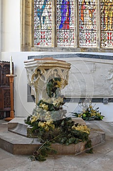 St Dunstans Church Font from 1852