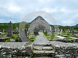 St. Dympna`s 18th century Church, with grave stones