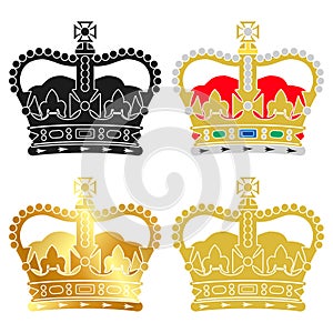 St Edward`s Crown, british Royal symbol, UK