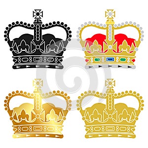 St Edward`s Crown, british Royal symbol, UK photo