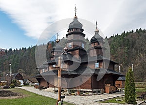 St Elias Wooden Church in Yaremche, Ukraine