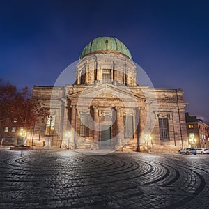 St. Elisabeth Church at Jakobsplatz Square at Night - Nuremberg, Bavaria, Germany