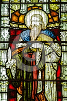 St Elisha Stained Glass Window