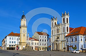 St. Francis Cathedral and clock tower, Banska Bystrica, Slovakia