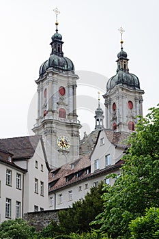 St. Gallen abbey twin towers photo