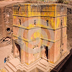 St George Church at Lalibela in Ethiopia