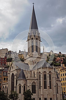 St George Church in Lyon city, France